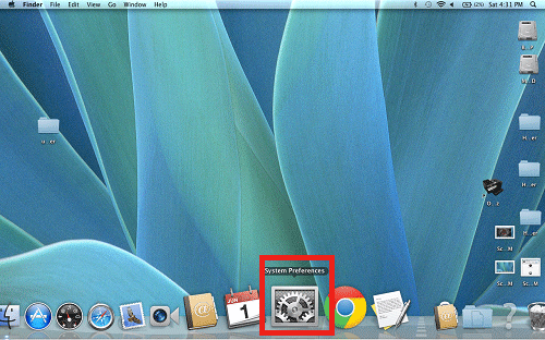 dock, system preferences